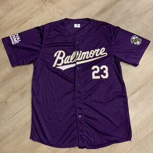 MLB Baltimore Orioles Purple Pride Men's XL Baseball Jersey Ravens SGA 2023